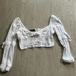 White Lace Women's Top
